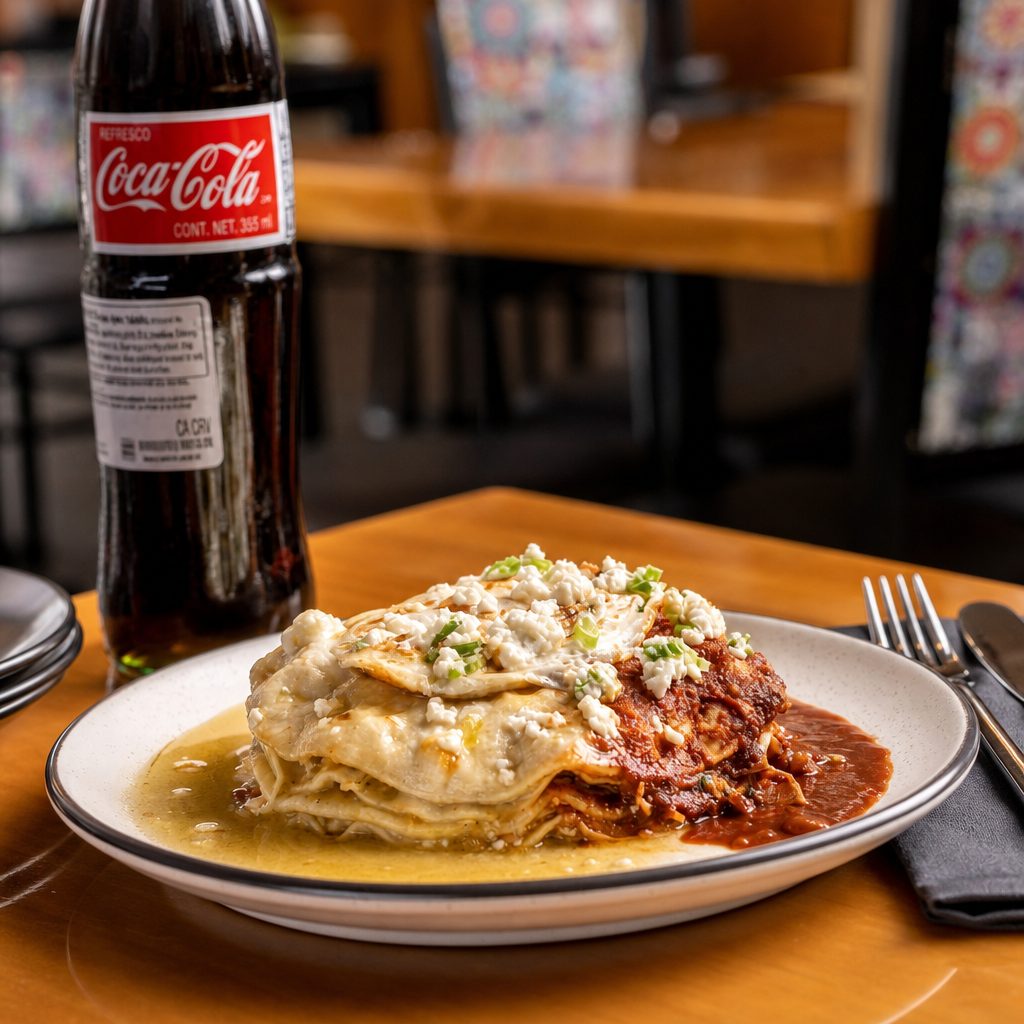 Divorciado Chicken Enchiladas.