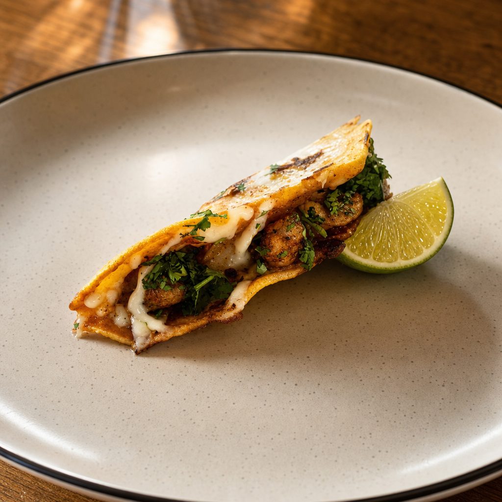 AnchoChile Shrimp Taco.