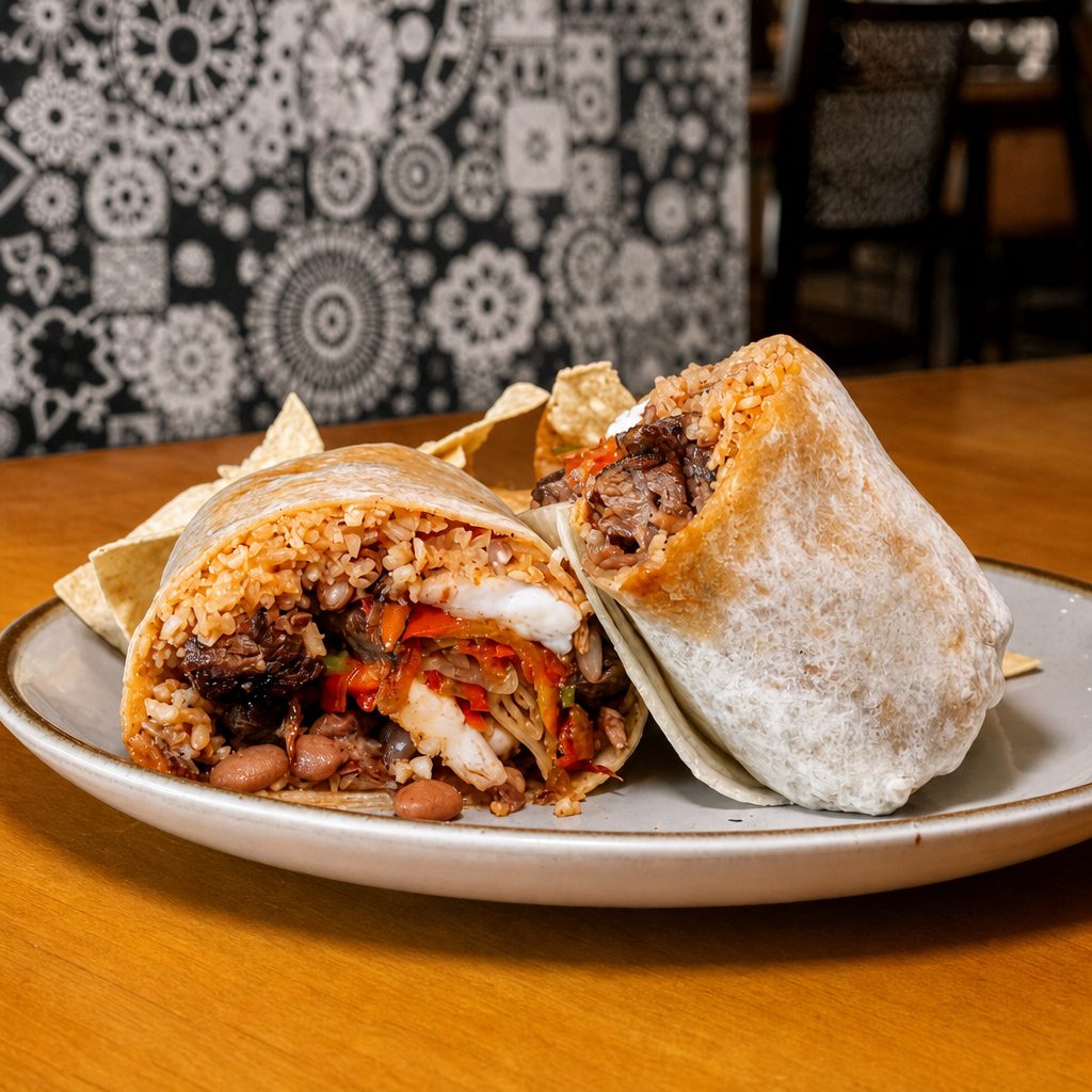 Mar y Tierra Burrito.
